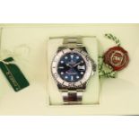 ROLEX YACHTMASTER 40 REFERENCE 116622 WITH BOX AND PAPERS 2013 AND RECENT ROLEX SERVICE, circular