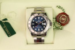 ROLEX YACHTMASTER 40 REFERENCE 116622 WITH BOX AND PAPERS 2013 AND RECENT ROLEX SERVICE, circular