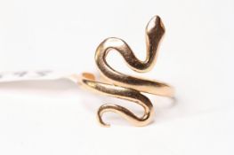 14k Snake Ring, 2.8g gross