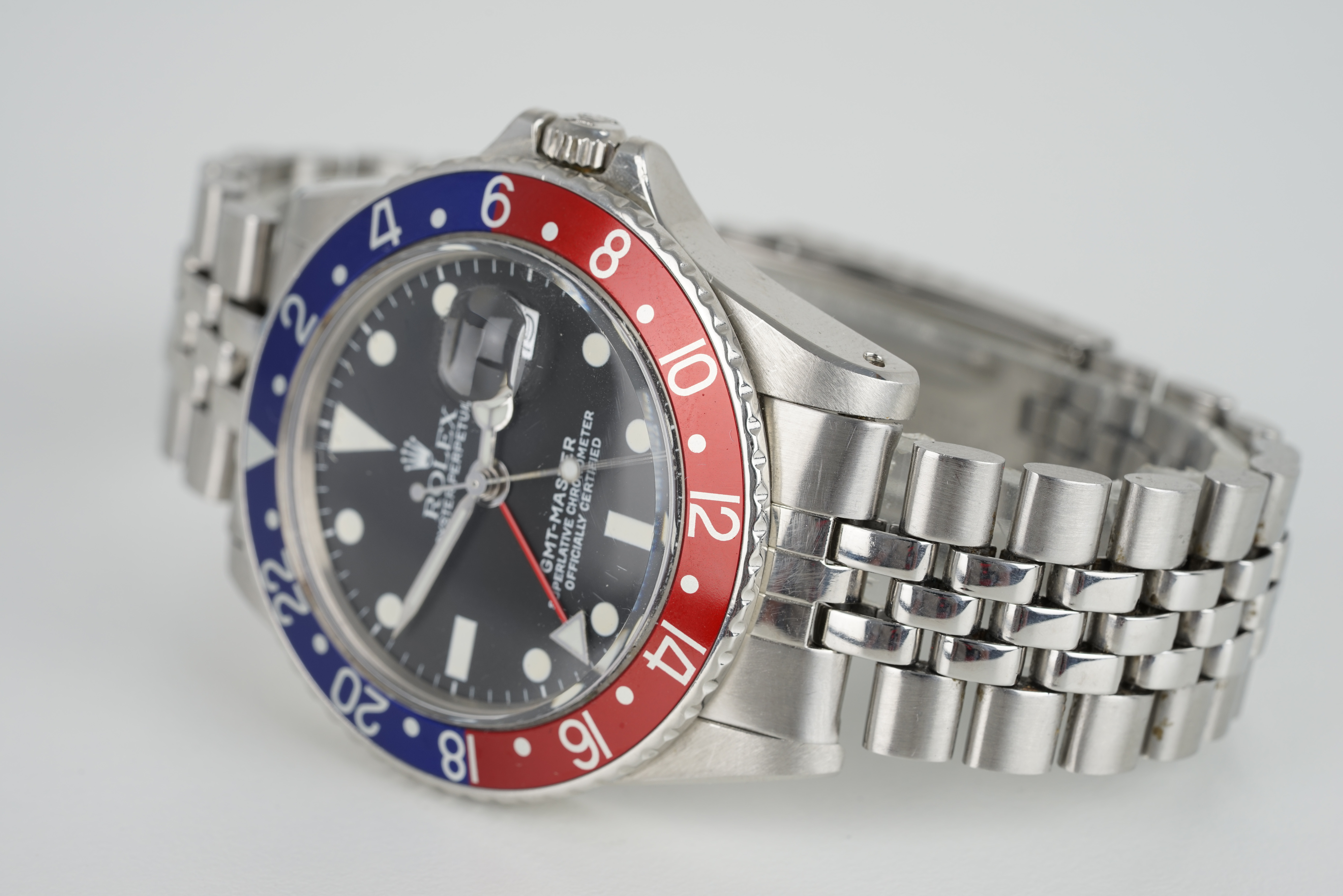 GENTLEMENS ROLEX OYSTER PERPETUAL GMT MASTER WRISTWATCH FULL SET W/ BOX & GUARANTEE REF. 1675 - Image 3 of 7