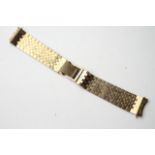 9CT BARK EFFECT BRACELET, stamped 9ct yellow gold, approximately 38.59g.