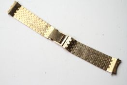 9CT BARK EFFECT BRACELET, stamped 9ct yellow gold, approximately 38.59g.