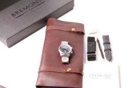 RARE MILITARY BREMONT SO19 ISSUED MB11 AUTOMATIC WATCH WITH BOX AND PAPERS 2015, circular black dial