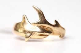 14k shark Ring, 3.8g gross