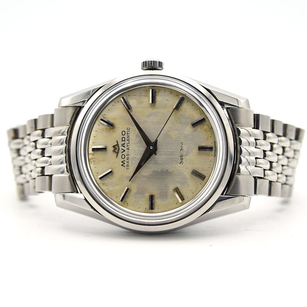 *TO BE SOLD WITHOUT RESERVE*GENTLEMAN'S MOVADO TRANS-ATLANTIC SUB-SEA 50 NO-DATE, CIRCA 1960S, 35.