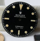 Vintage Rolex Gents Submariner Ref 5508 Dial, original early 1960s dial for ref 5508, still glossy