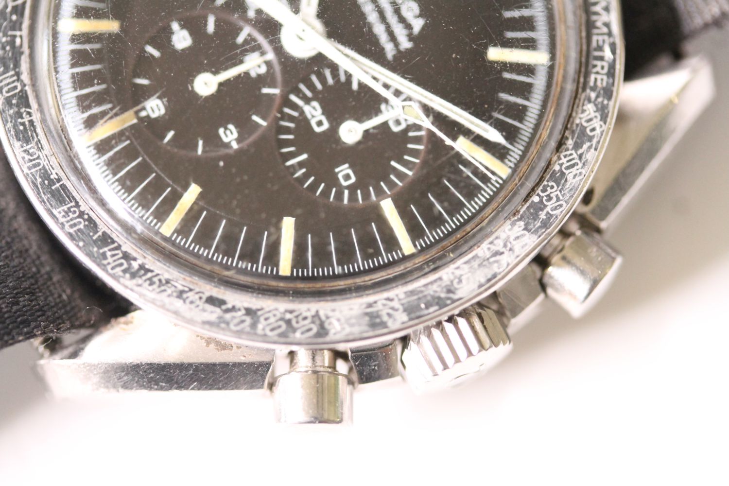 VINTAGE OMEGA SPEEDMASTER PROFESSIONAL 145.012 SP 1968, circular black dial with baton hour markers, - Image 4 of 9