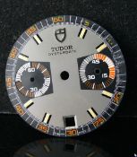 1970s Vintage Rolex Tudor Monte Carlo 7149 7159 7169 Dial, original exotic dial showing some water