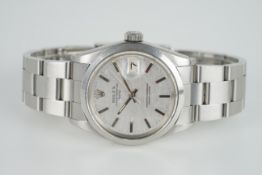 GENTLEMENS ROLEX OYSTER PERPETUAL DATE 'MOSAIC DIAL' WRISTWATCH REF. 1500 CIRCA 1972, circular