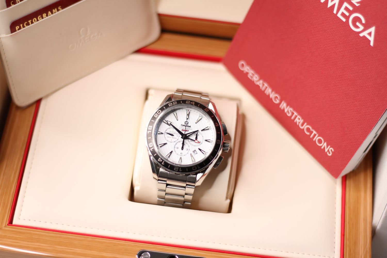 OMEGA SEAMASTER GMT AQUA TERRA CO-AXIAL WRISTWATCH REF 231.10.44.52.04.001 W/BOX & PAPERS, - Image 4 of 11