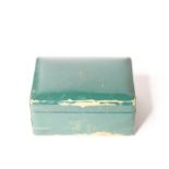 1950s ROLEX WATCH BOX, green Rolex watch box, sports model box, worn condition, comes with watch