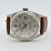 GENTLEMAN'S ROLEX OYSTER PERPETUAL DATEJUST REF. 1603 WITH FLUTED BEZEL, CIRCA. 1968/69, ROLEX