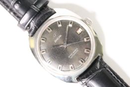 *TO BE SOLD WITHOUT RESERVE* ENICAR STAR JEWELS AUTOMATIC WRISTWATCH, circular black dial with block