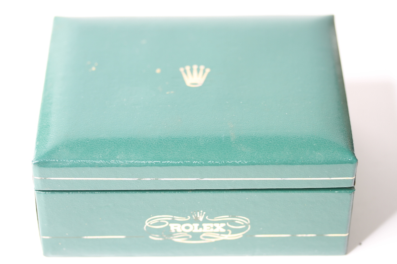 1950s ROLEX WATCH BOX, green Rolex watch box, sports model box, good condition, comes with watch