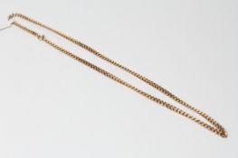 9ct Curb Chain, approximately 52cm long, 17g gross