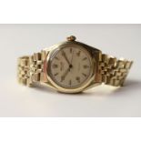 VINTAGE ROLEX OYSTER PRECISION WITH BOX, circular cream dial with arabic and baton hour markers,