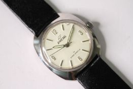 *TO BE SOLD WITHOUT RESERVE* ENICAR STAR JEWELS AUTOMATIC WRISTWATCH, circular cream dial with