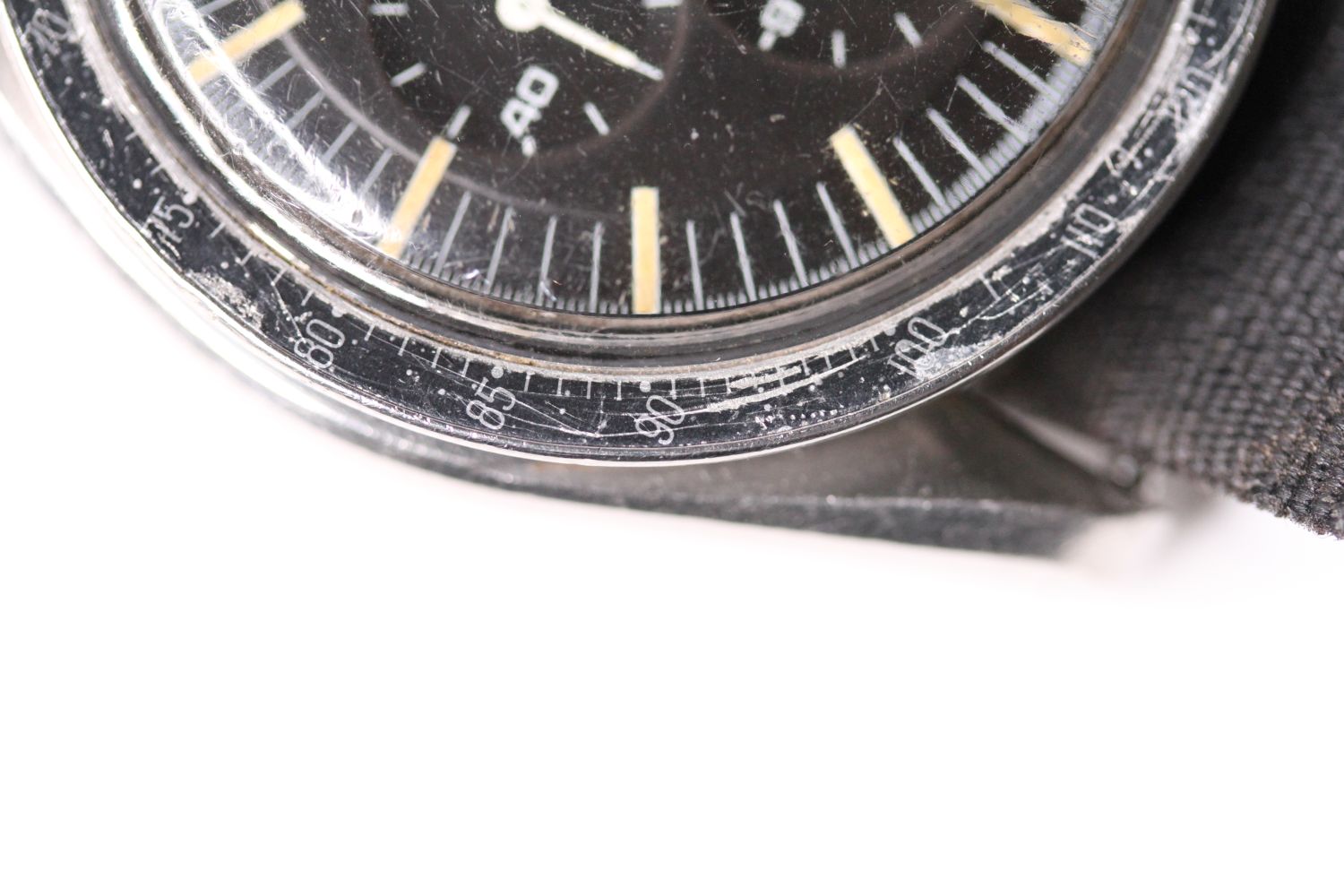 VINTAGE OMEGA SPEEDMASTER PROFESSIONAL 145.012 SP 1968, circular black dial with baton hour markers, - Image 2 of 9