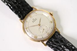 VINTAGE ROLEX OVERSIZE WRISTWATCH CIRCA 1940s, circular silver dial with roman numerals and dot hour