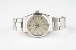 GENTLEMENS ROLEX OYSTER PRECISION WRISTWATCH REF. 6426 CIRCA 1966, circular silver dial with stick