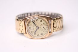 VINTAGE ROLEX WRISTWATCH, circular cream dial with arabic numbers, small seconds at 6 0'clock,