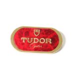 Tudor Oyster Display Sign, enamel detail, 0302, 8x4.5cm