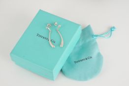 PAIR OF TIFFANY & CO ELSA PERETTI DROP EARRINGS W/ BOX & POUCH, tiffany and co earrings designed