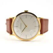 GENTLEMAN'S JUVENIA 9CT GOLD, REF. 223, CIRCA 1960S, 33.5MM, BOX ONLY, circular white dial with