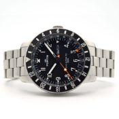 GENTLEMAN'S FORTIS B-42 COSMONAUT GMT 3 TIME ZONE, REF. 649.10.11M, OCTOBER 2007 BOX AND PAPERS,