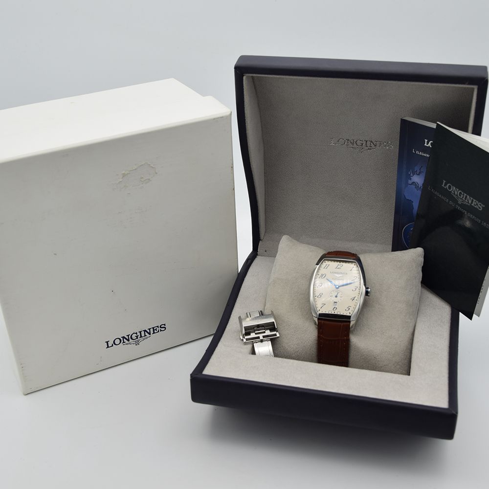 GENTLEMAN'S LONGINES EVIDENZA AUTOMATIC RECTANGULAR, REF. L2.642.4, BOX & BOOKLETS + BUCKLE, - Image 2 of 7