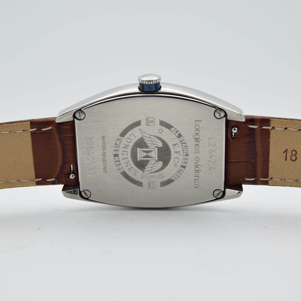 GENTLEMAN'S LONGINES EVIDENZA AUTOMATIC RECTANGULAR, REF. L2.642.4, BOX & BOOKLETS + BUCKLE, - Image 3 of 7