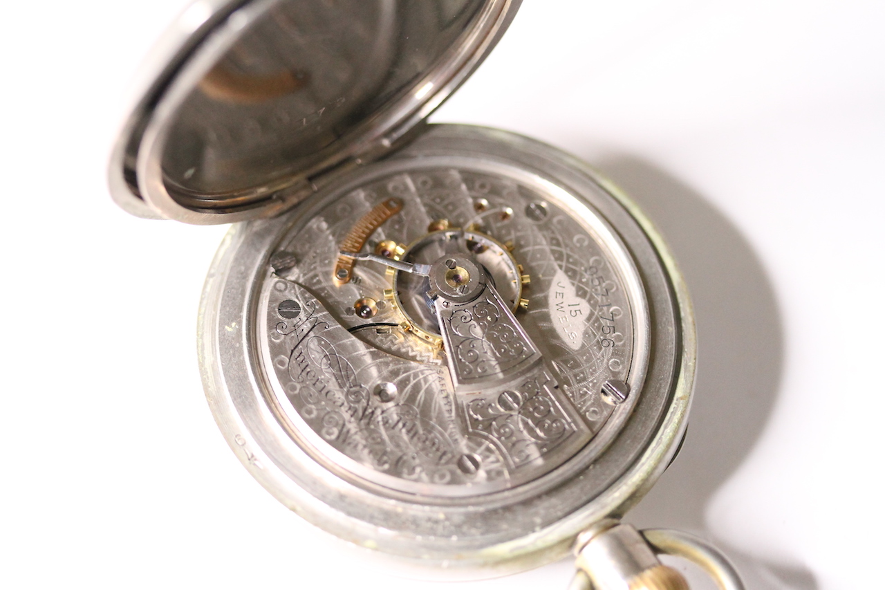 VINTAGE FATTORINI & SONS CONTINENTAL RAILWAY POCKET WATCH, circular white dial with roman numeral - Image 2 of 3