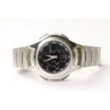 *TO BE SOLD WITHOUT RESERVE* CASIO WORLDTIMER 5 ALARM DIGITAL WATCH, circular black digital dial,