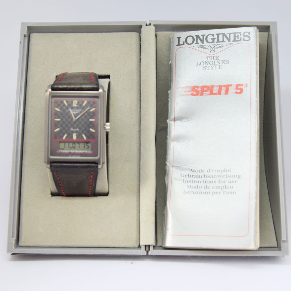 LONGINES SPLIT 5 QUARTZ DUAL DISPLAY ALARM WATCH - Image 12 of 13