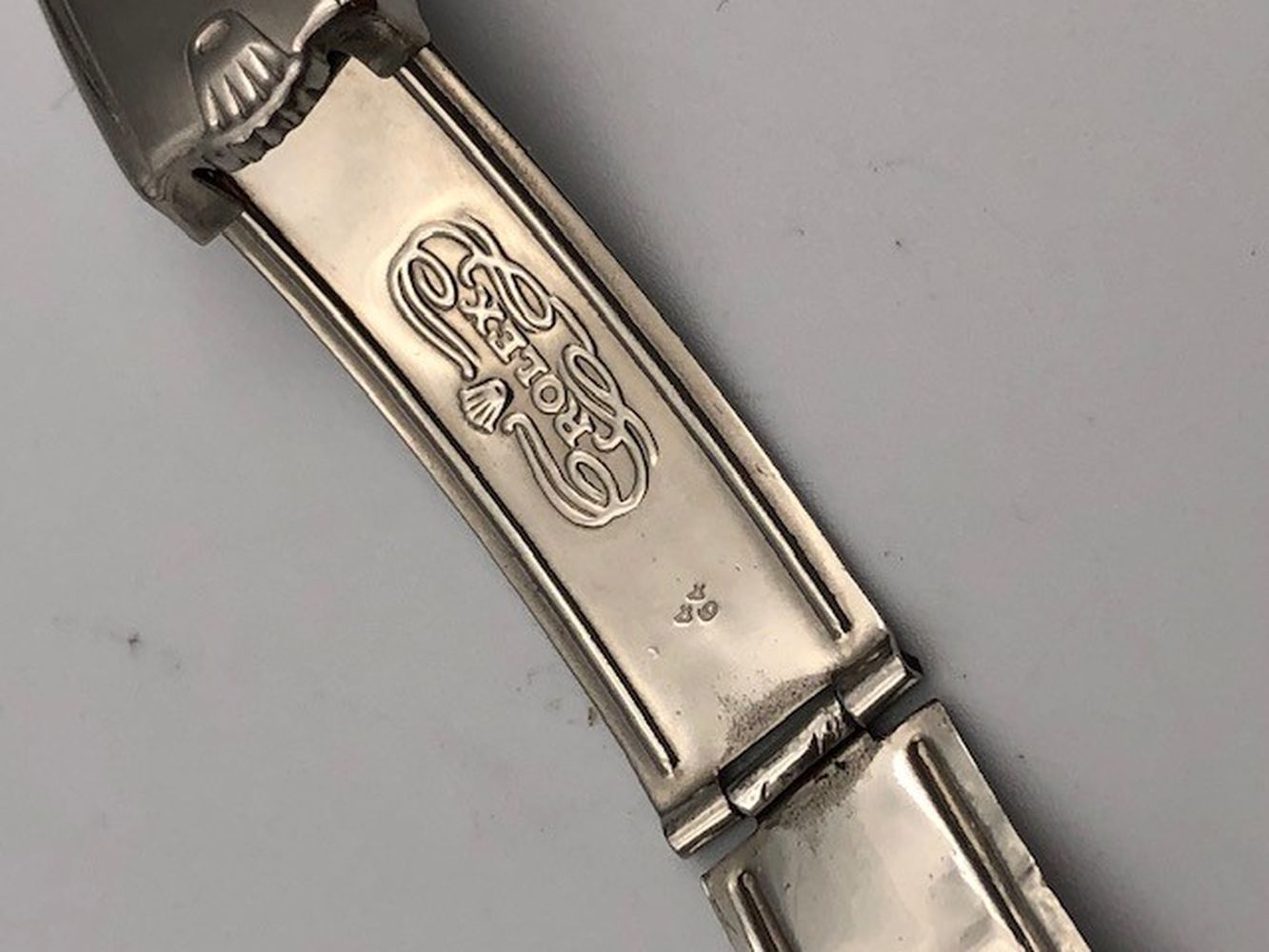 Rolex 7205 rivet bracelet dated 4/64 with 61 end links (19mm daytona/explorer and early Tudor), - Image 3 of 6