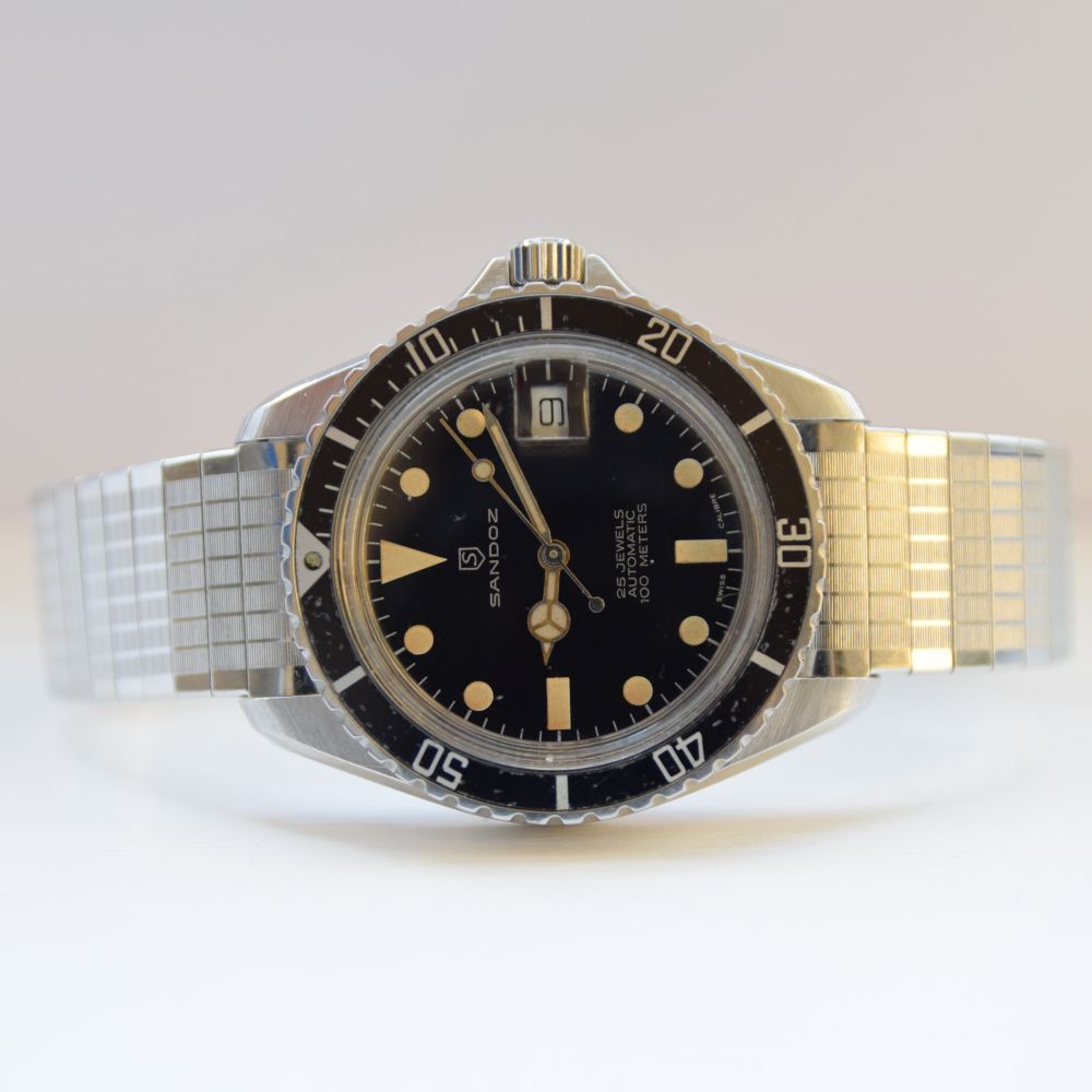 SANDOZ SWISS DIVERS SUBMARINER-STYLE WRISTWATCH - Image 7 of 12