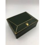 Rolex box circa 1980s, large 60’s coffin box mint condition, measurements 130mm x 110mm x 60mm.