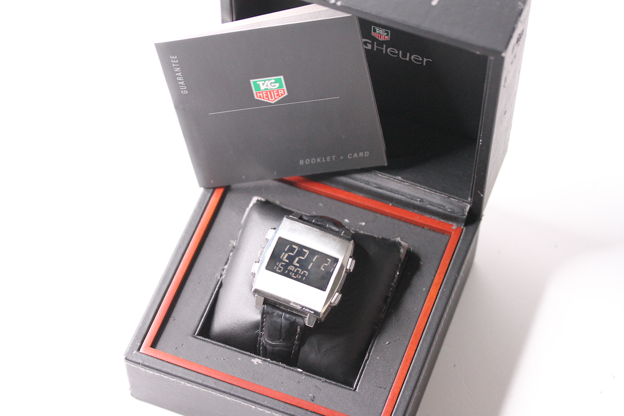 TAG HEUER SIXTY NINE REVERSIBLE WATCH WITH BOX AND BOOKLET REFERENCE CW9110, square black dial - Image 3 of 7