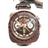 TANIS NOS SPECIAL RACING TEAM CHRONOGRAPH WITH BAKELITE BEZEL 1970S. VALJOUX CAL. 7734, square,