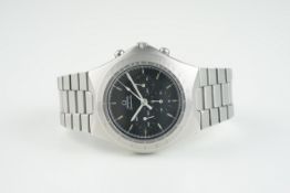 GENTLEMENS OMEGA SPEEDMASTER TEUTONIC CHRONOGRAPH WRISTWATCH REF. 1450040, circular triple