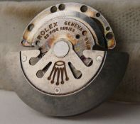 Vintage Rolex 1530 Butterfly Movement Bridge & Rotor, please note the locking wheel seems stuck