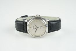 GENTLEMENS ROLEX OYSTER ROYAL PRECISION WRISTWATCH REF. 6426, circular silver dial with stick hour