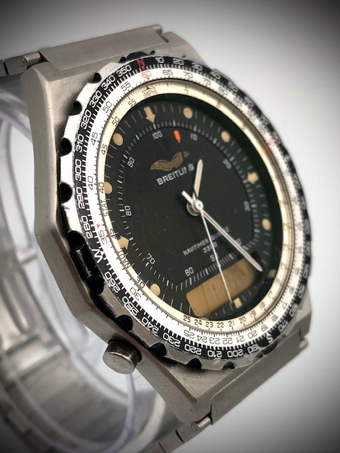 BREITLING MILITARY ISSUED IRAQI AIR FORCE JUPITER NAVITIMER PILOTS WRISTWATCH RED. 80971 CIRCA - Image 3 of 11