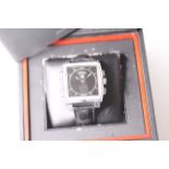 TAG HEUER SIXTY NINE REVERSIBLE WATCH WITH BOX AND BOOKLET REFERENCE CW9110, square black dial