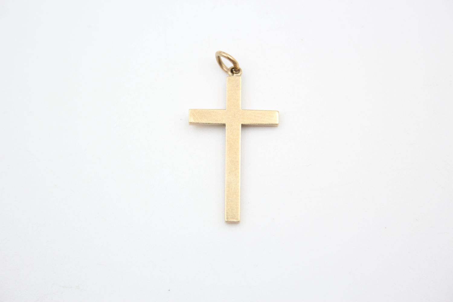 3 x 9ct gold cross pendants 3.7 grams gross - Image 6 of 11