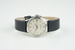 GENTLEMENS ROLEX OYSTER PERPETUAL BIG BUBBLE BACK WRISTWATCH REF. 6106 CIRCA 1952, circular silver