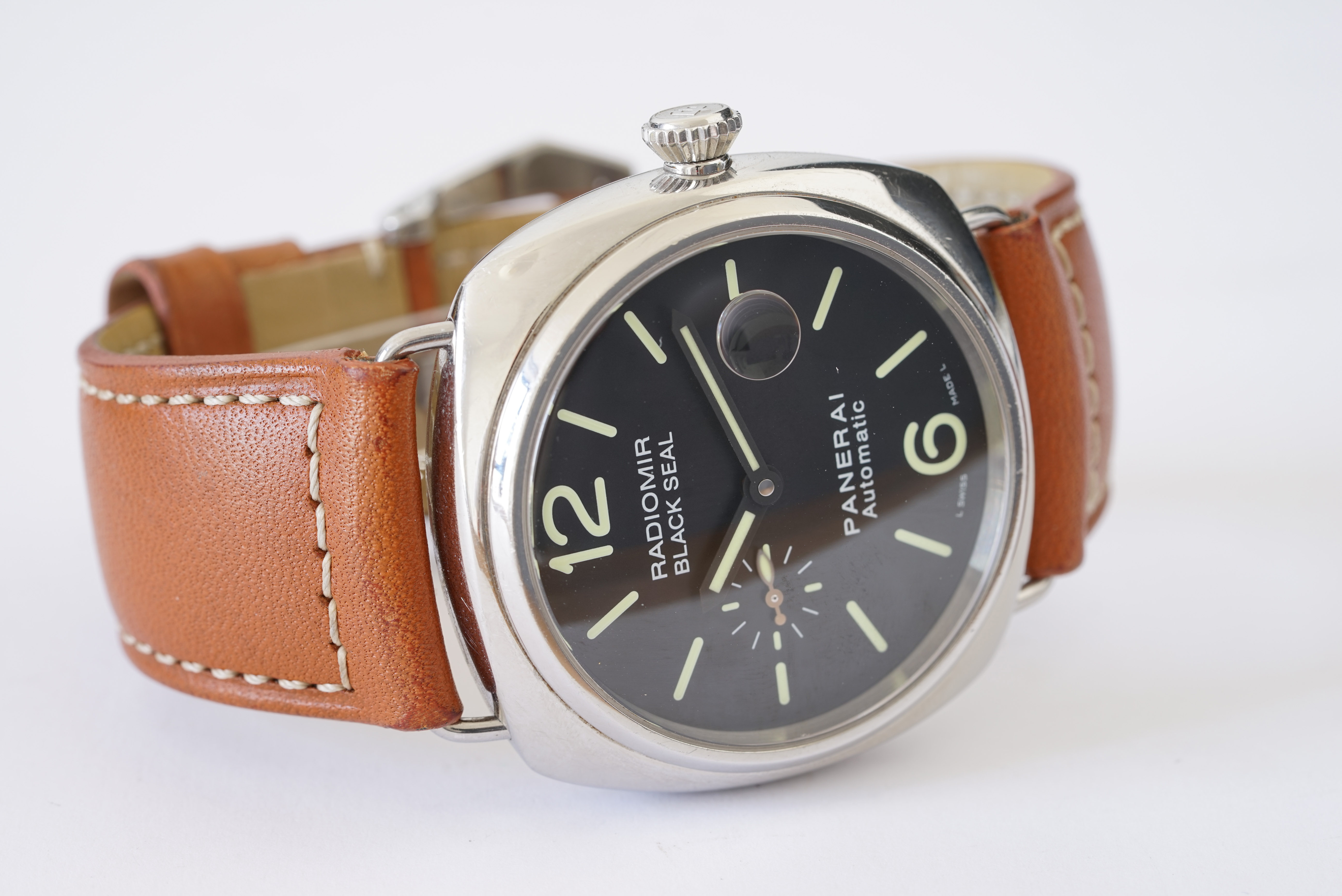 GENTLEMENS PANERAI RADIOMIR BLACK SEAL LTD EDITION WRISTWATCH 1262/1500 REF. OP 6714, circular black - Image 2 of 3