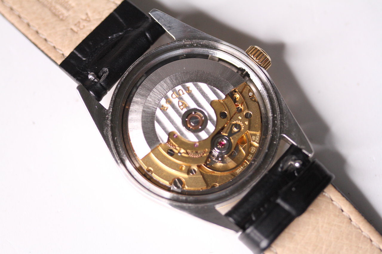 VINTAGE TUDOR PRINCE OYSTERDATE 1987, circular champagne dial with diamond hour markers, date - Image 4 of 4
