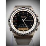 BREITLING MILITARY ISSUED IRAQI AIR FORCE JUPITER NAVITIMER PILOTS WRISTWATCH RED. 80971 CIRCA