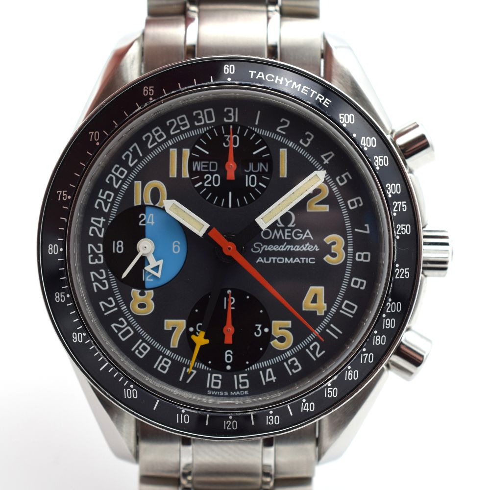 RARE GENTLEMAN'S OMEGA SPEEDMASTER TRIPLE CALENDER MK40, REF. ST3750084, CIRCA 1995, 39MM, OMEGA - Image 6 of 11